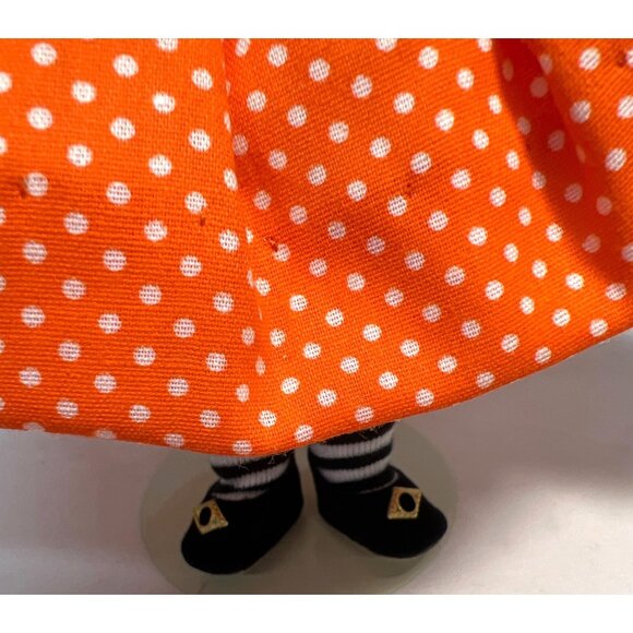 Madame Alexander Miniature Showcase Doll With Orange Polka Dot Dress & Signed St - Picture 4 of 8